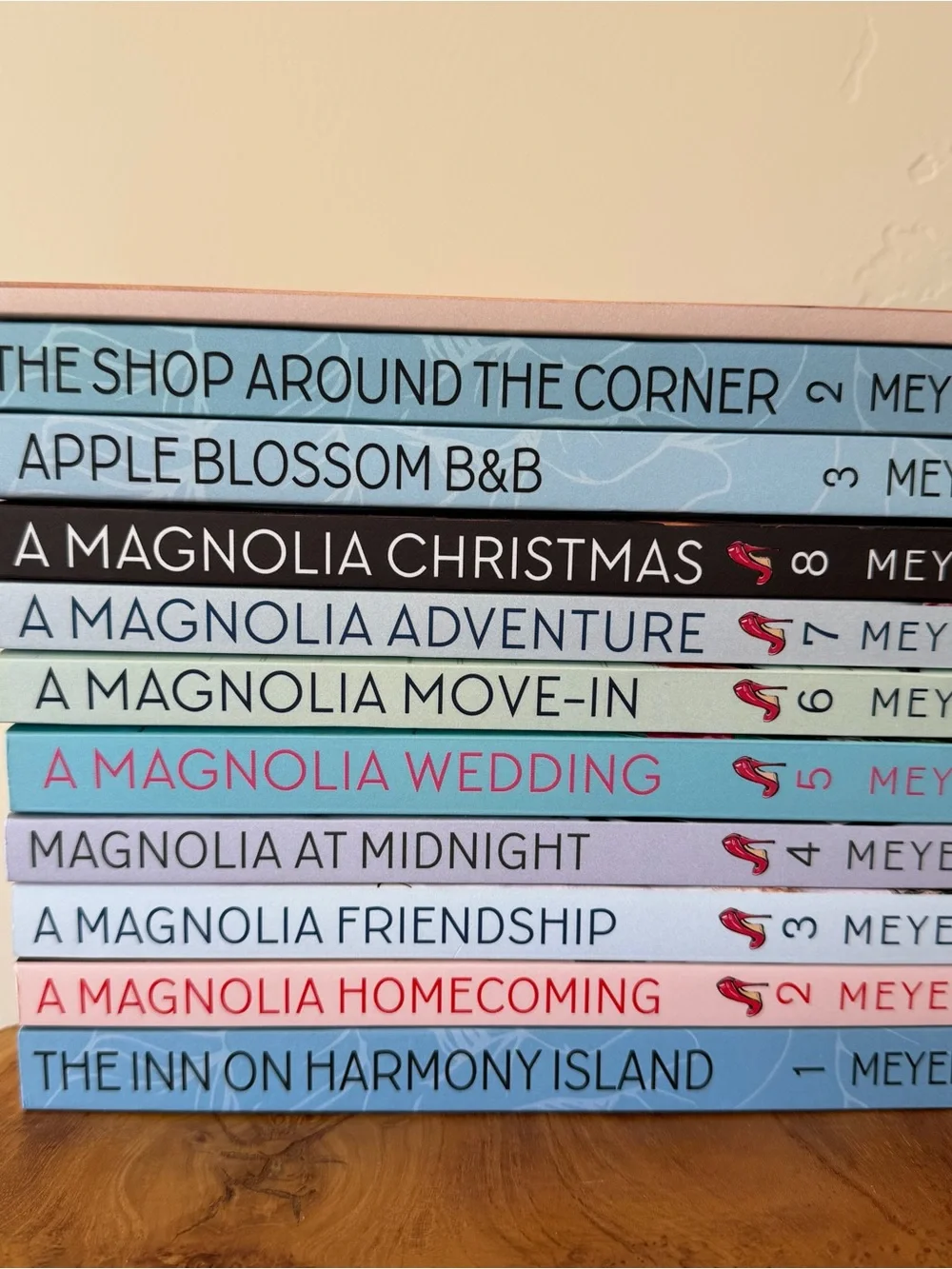 Lot 11 Red Stiletto Book Club Set Series Books 1-8 By Anne-Marie Meyer